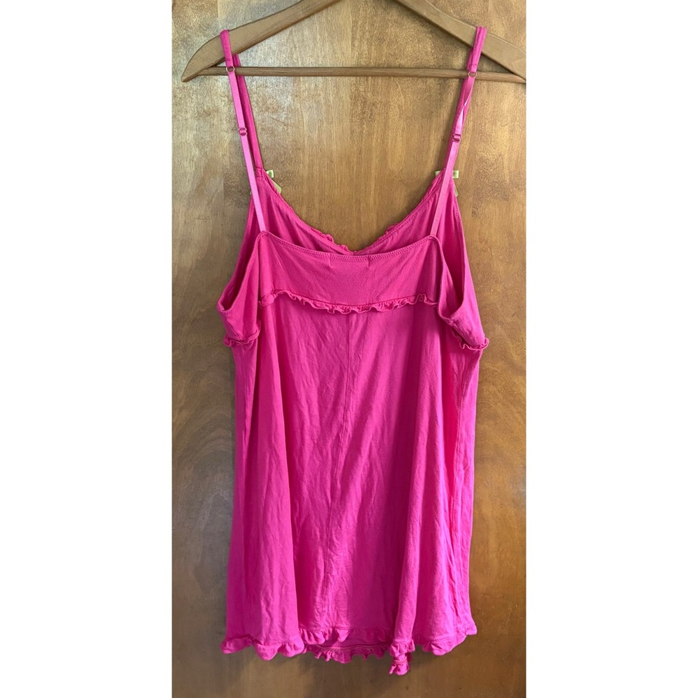 Betsey Johnson Betseyville Barbie Pink Babydoll Slip Dress Green Bow XL Y2K Goth - Picture 2 of 14
